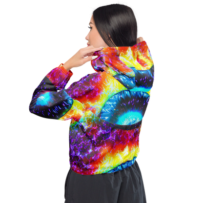 Women's Cropped Windbreaker - Vriesian Vortex