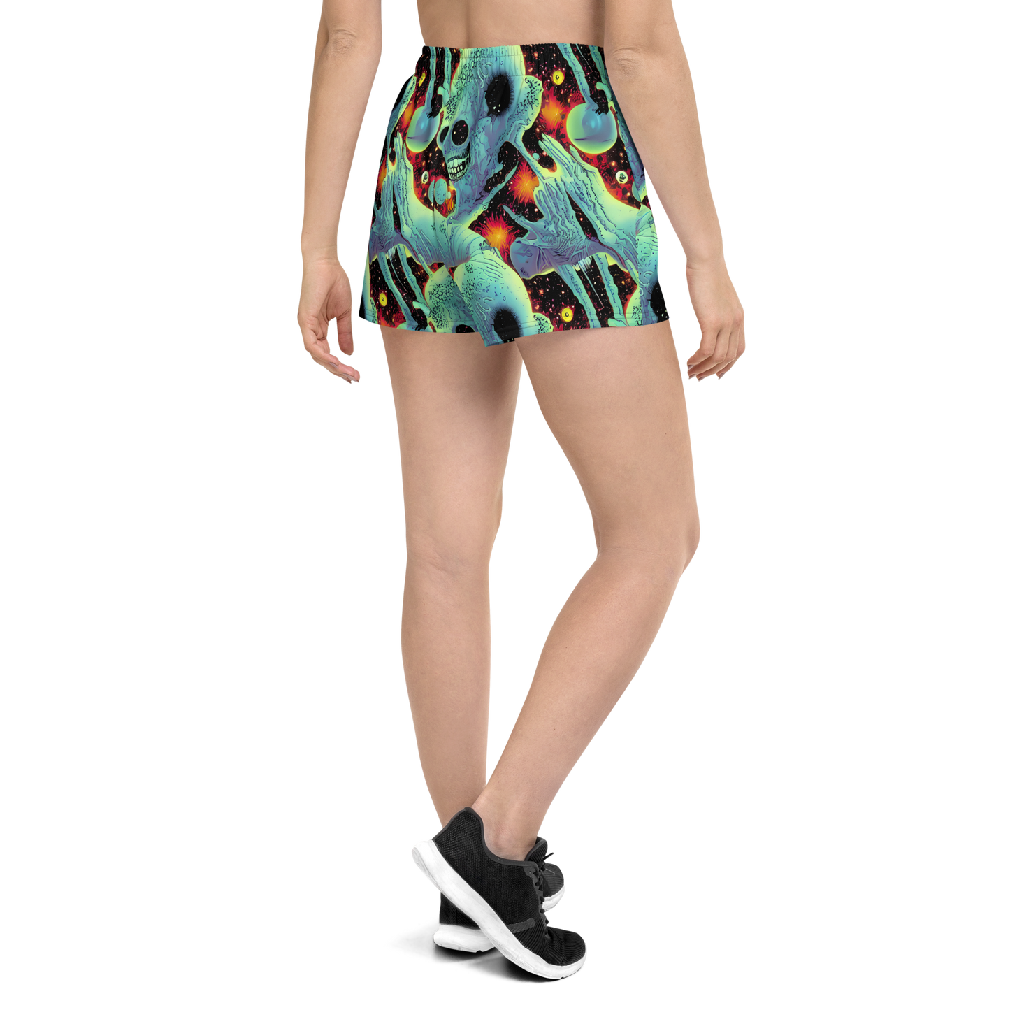 Women’s Athletic Shorts - Galactic Grotesque