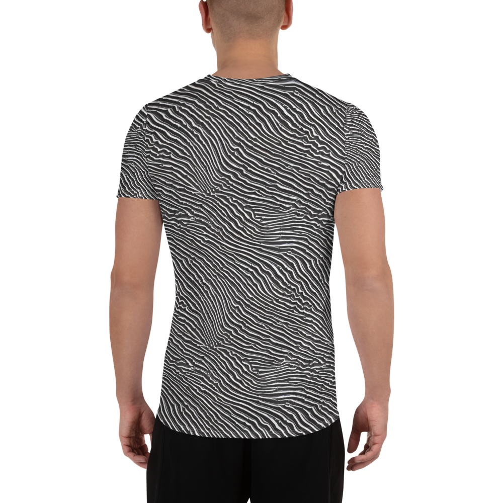 Men's Athletic T-Shirt - Hypnotic Waves
