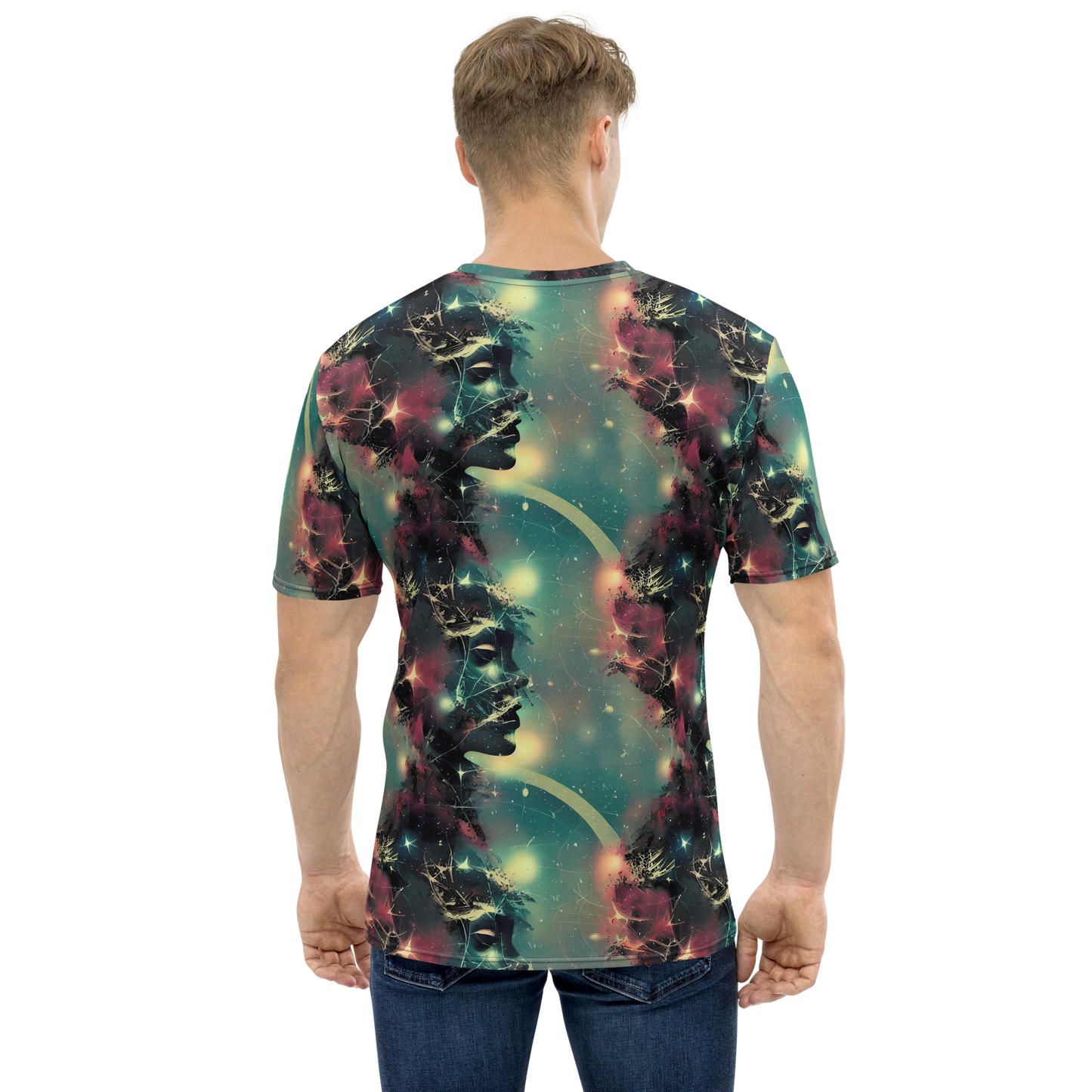 Men's Crew Neck T-Shirt - Galactic Serpent