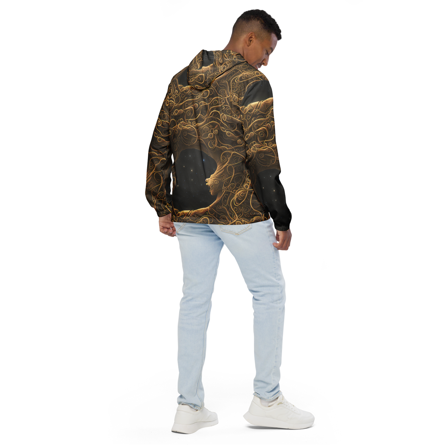 Men's Windbreaker - Gilded Reverie