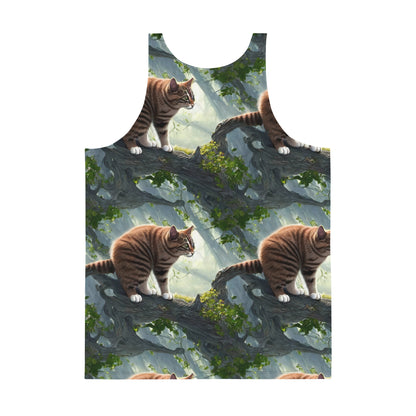 Men's Tank Top - Whiskered Enigma