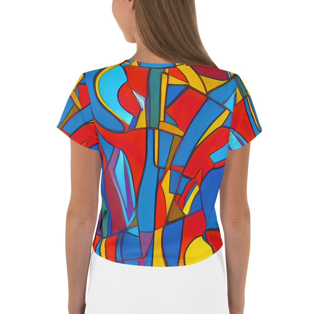 Women's Crop Tee - Mondrian Maze