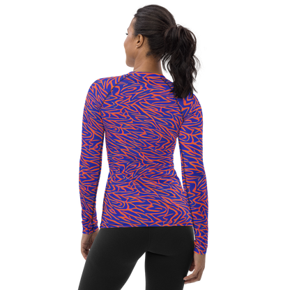 Women's Rash Guard - Sapphire Swirl