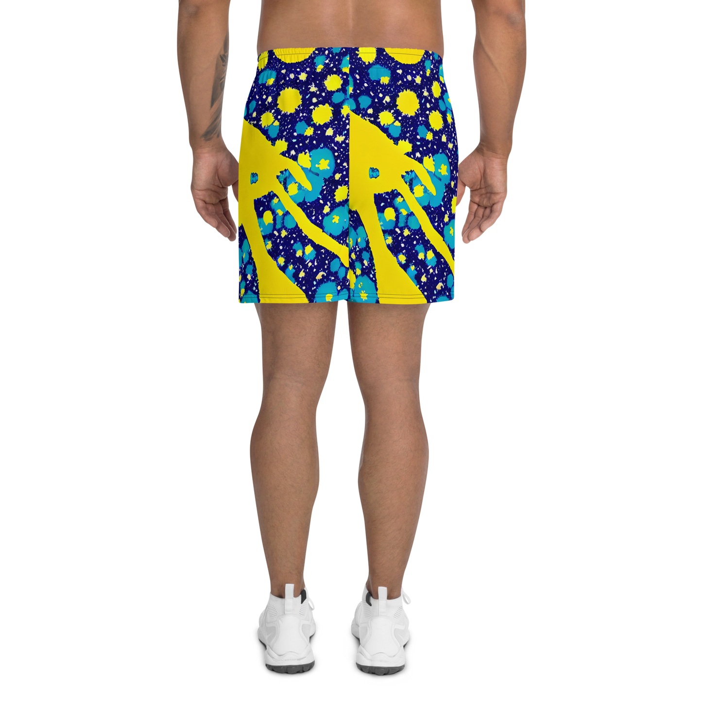 Men's Athletic Shorts - Starburst Splash