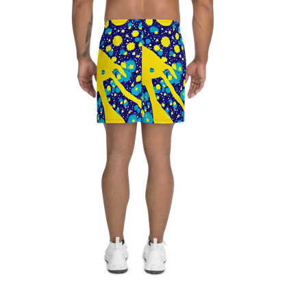 Men's Athletic Shorts - Starburst Splash