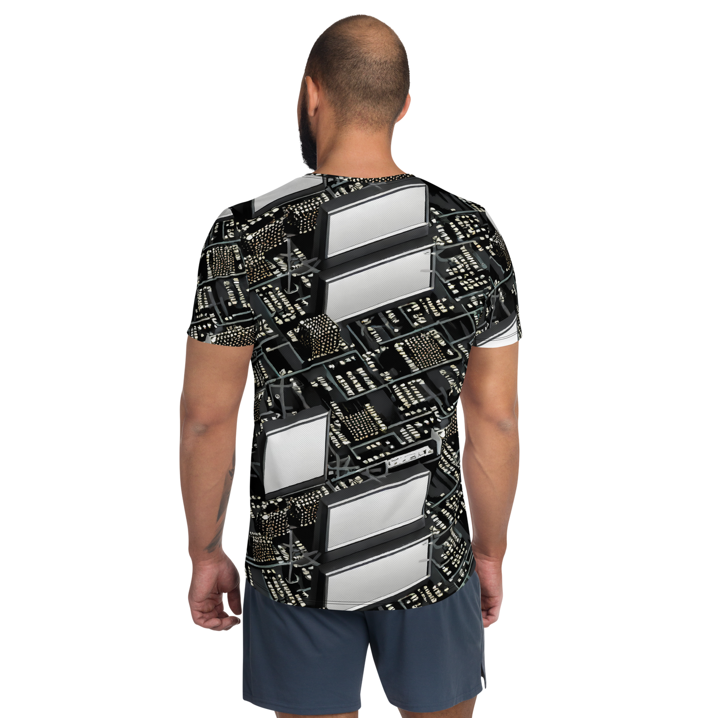 Men's Athletic T-Shirt - Electro Essence