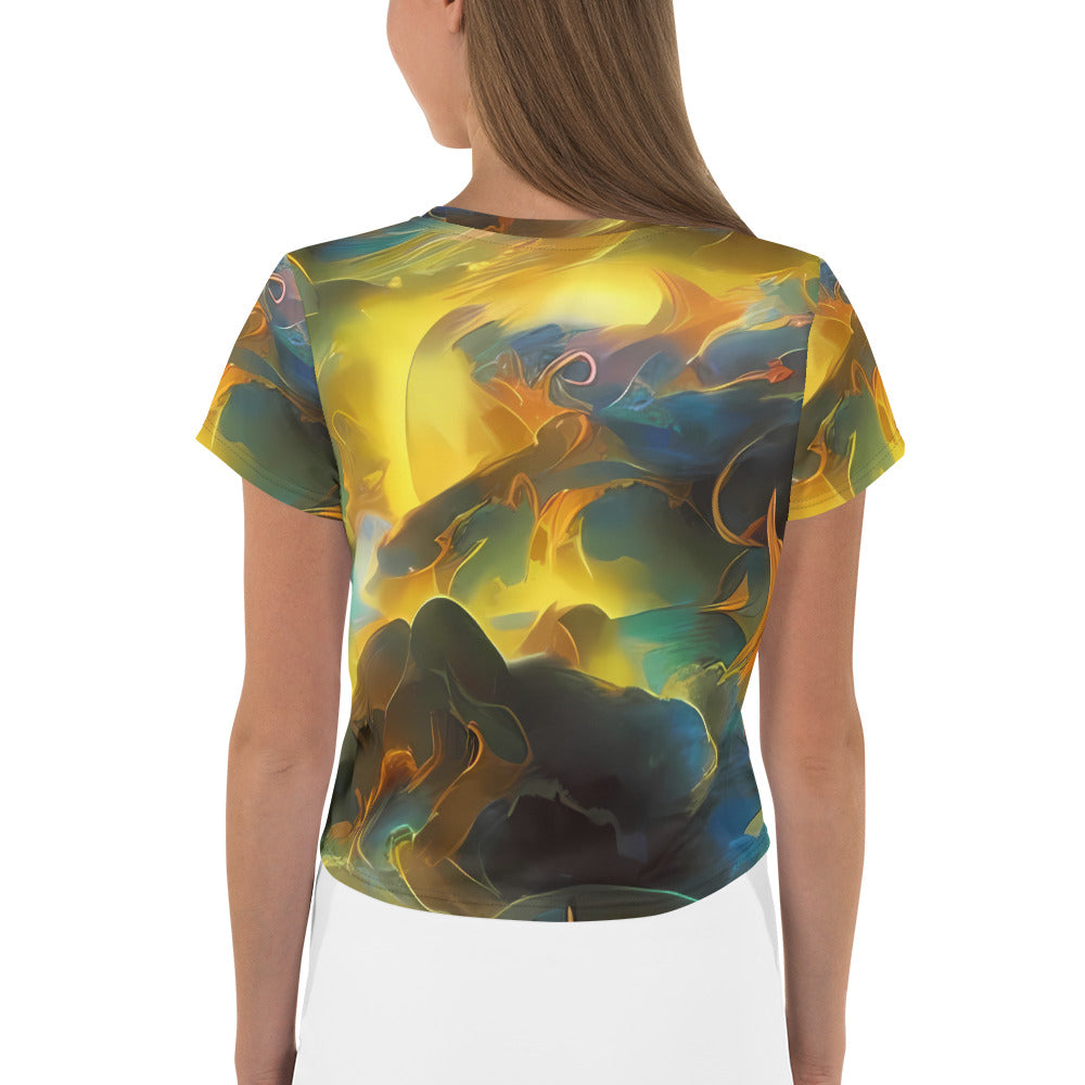 Women's Crop Tee - Ethereal Glow