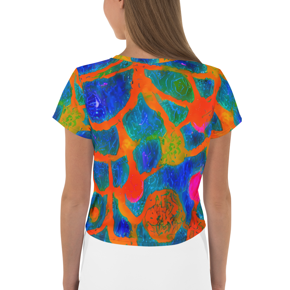 Women's Crop Tee - Vibrant Mosaic