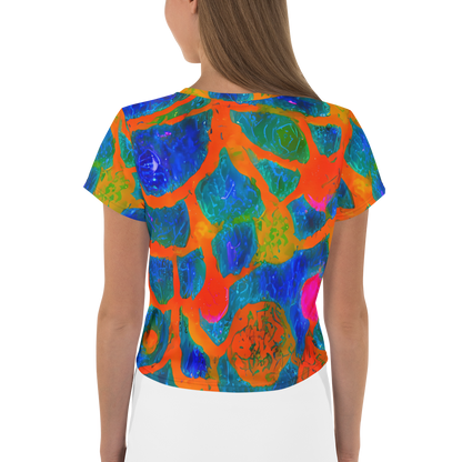 Women's Crop Tee - Vibrant Mosaic