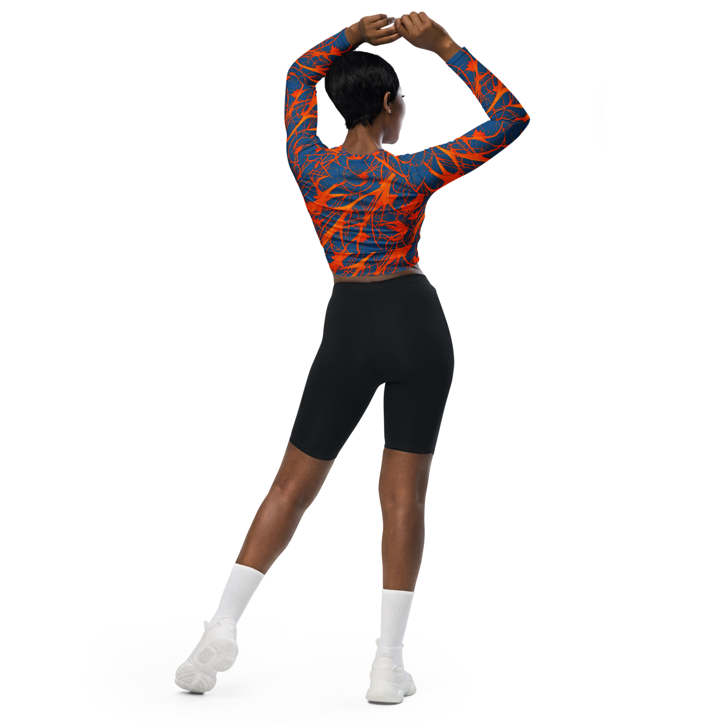 Long Sleeve Crop Top - Nautical Ember