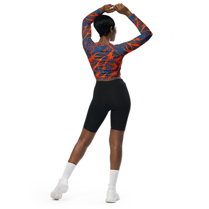 Long Sleeve Crop Top - Nautical Ember