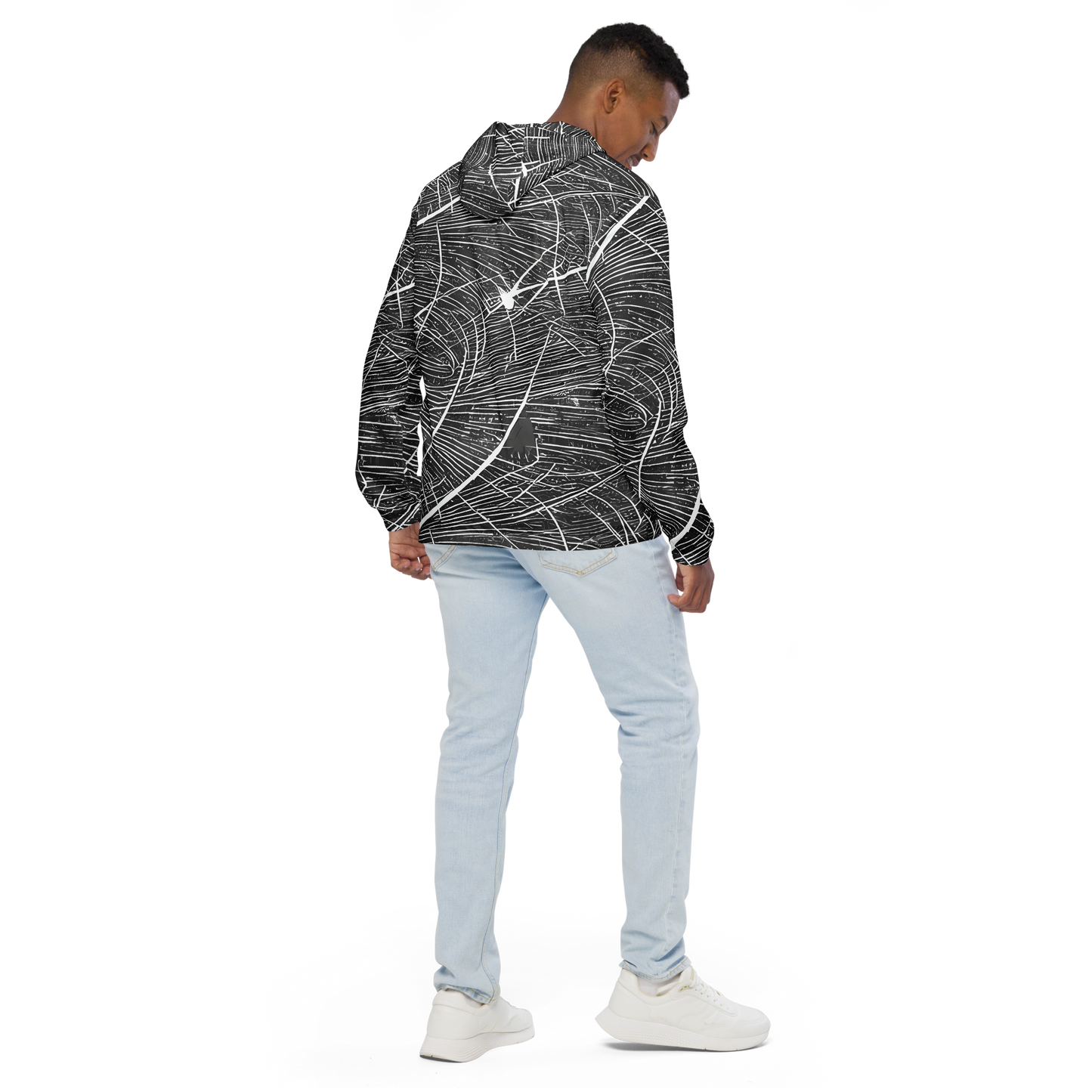 Men's Windbreaker - Silver Echo