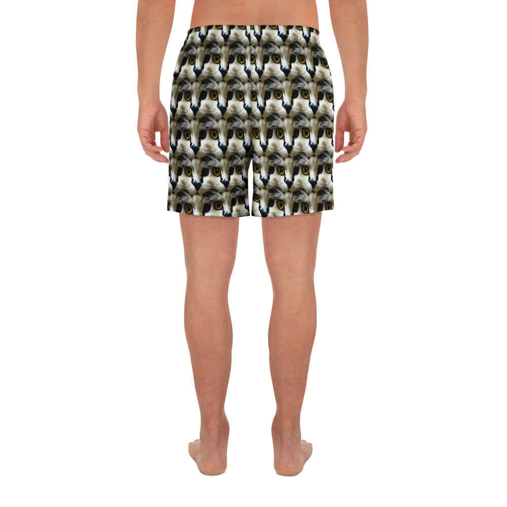 Athletic Long Shorts - Feline Fancy