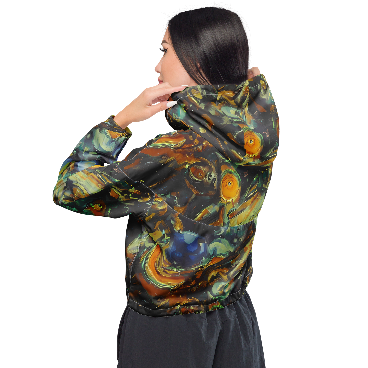 Women's Cropped Windbreaker - Menzel's Maelstrom