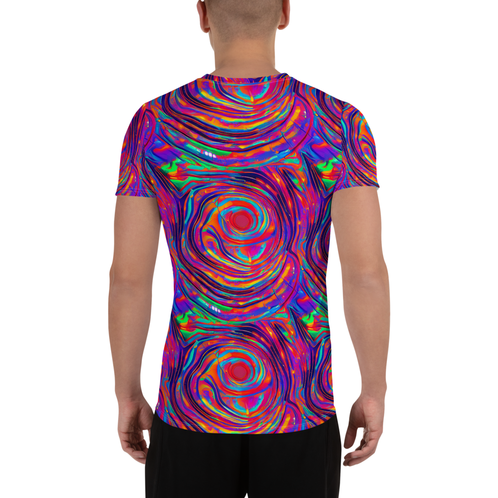 Men's Athletic T-Shirt - Quantum Spiral