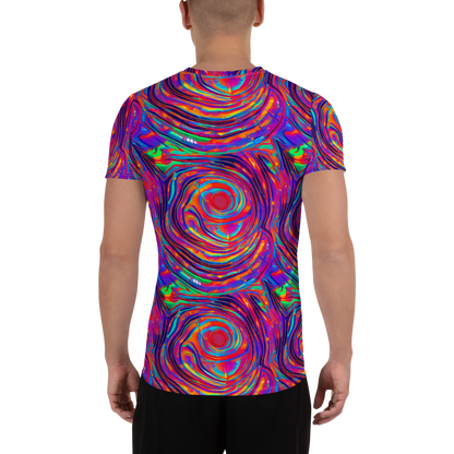 Men's Athletic T-Shirt - Quantum Spiral