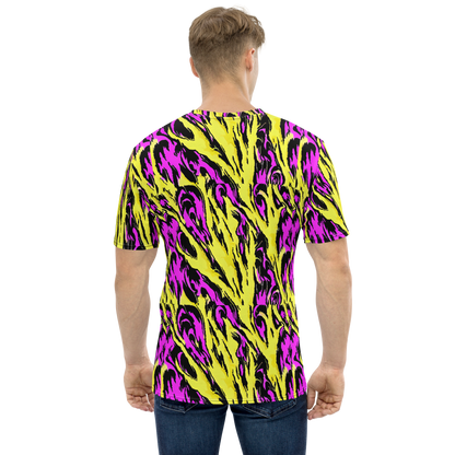 Men's Crew Neck T-Shirt - Neon Savanna