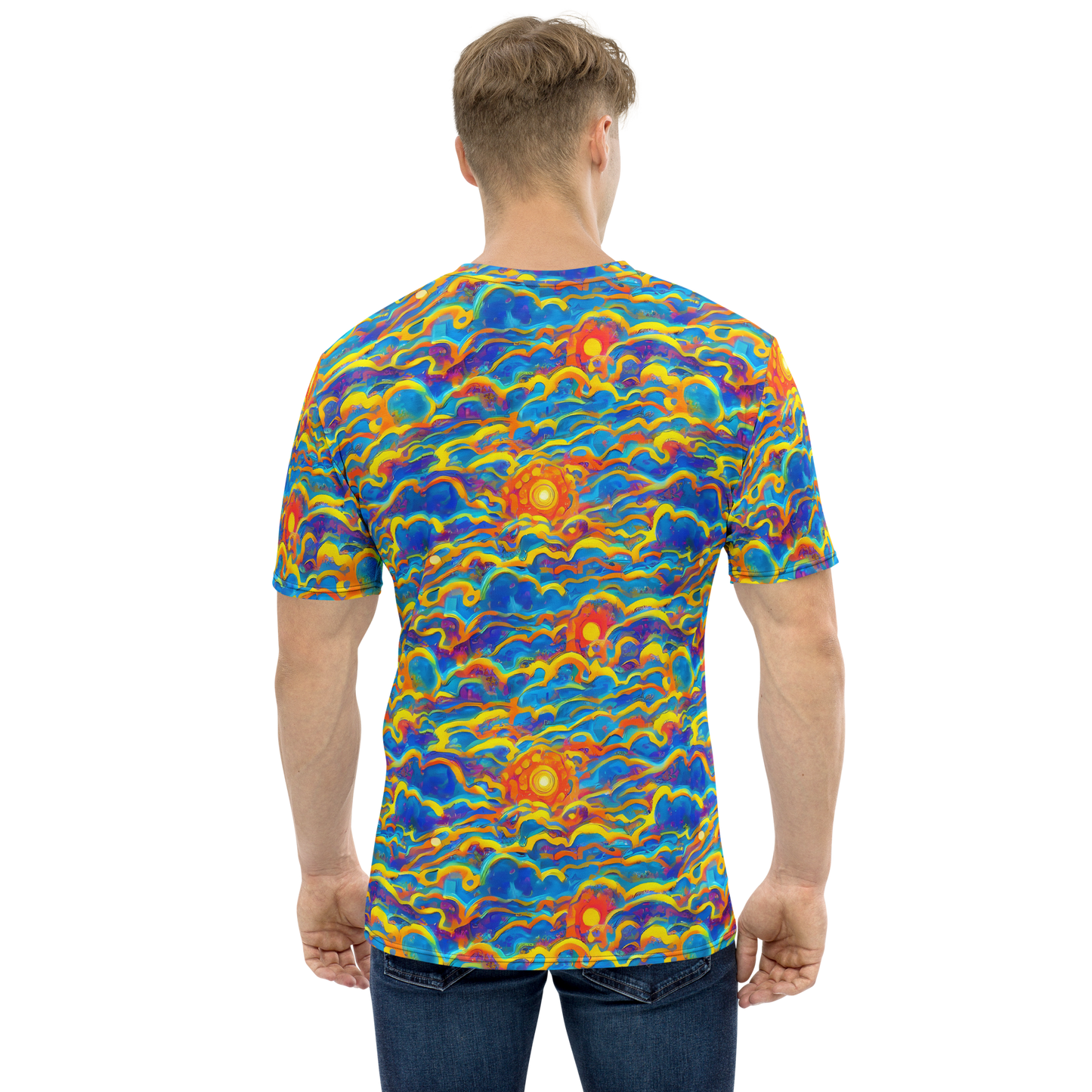 Men's Crew Neck T-Shirt - Chroma Ripple