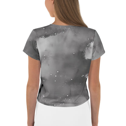 Women's Crop Tee - Monochrome Dreams