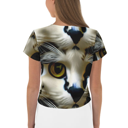 Crop Tee - Feline Fancy