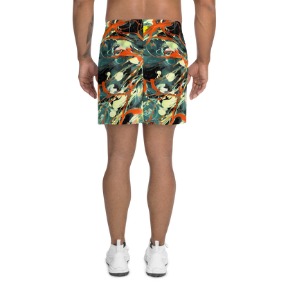 Men's Athletic Shorts - Fluid Firestorm