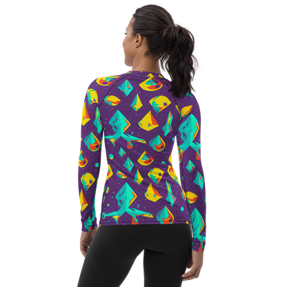 Women's Rash Guard - Cascading Prism