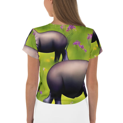 Women's Crop Tee - Verdant Safari