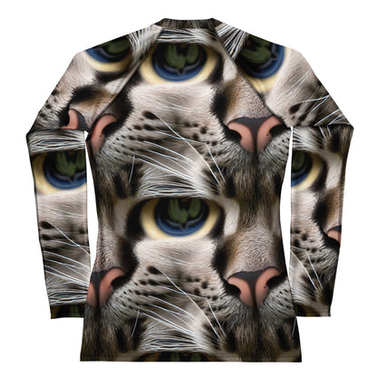 Women's Rash Guard - Feline Mirage