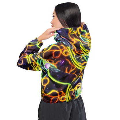 Women's Cropped Windbreaker - Carracci Cosmos