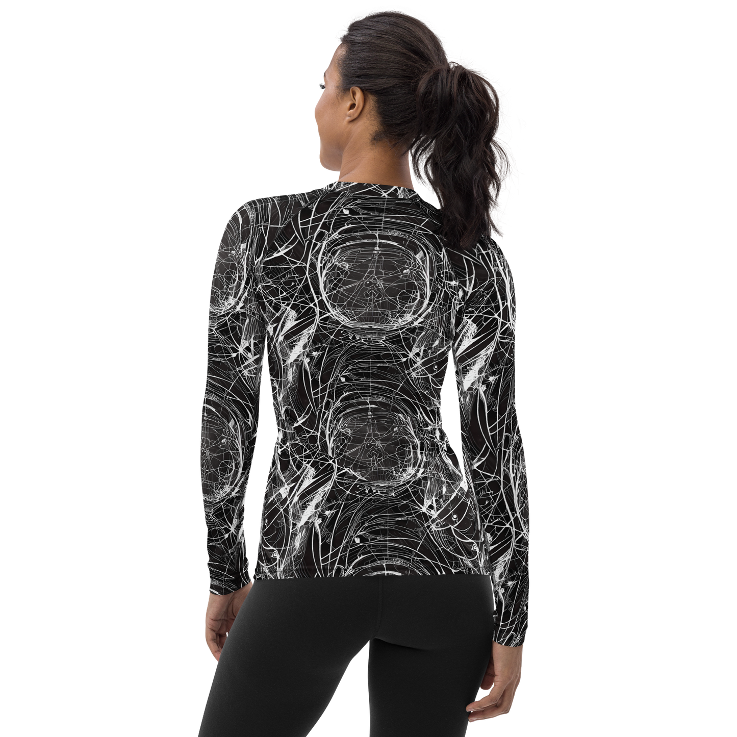 Women's Rash Guard - Nexus of Lines