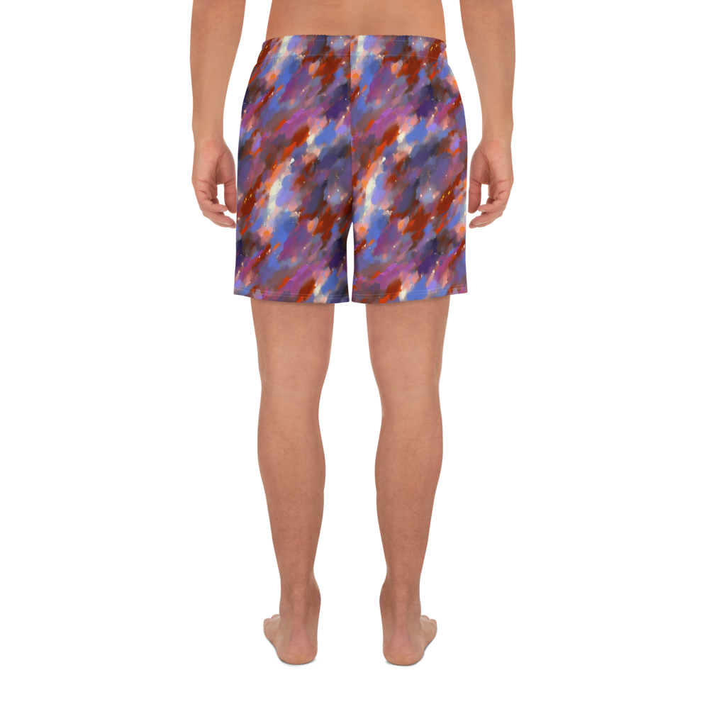 Men's Athletic Shorts - Celestial Brushstroke