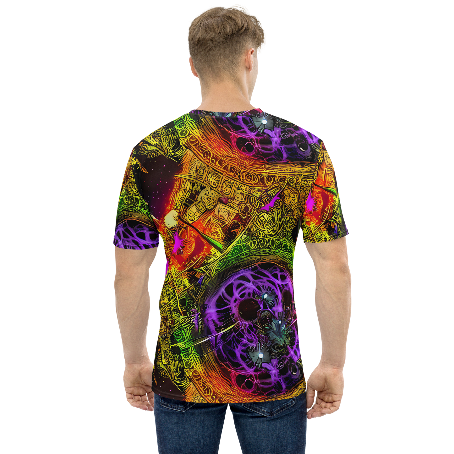 Men's Crew Neck T-Shirt - Neon Glyphworks