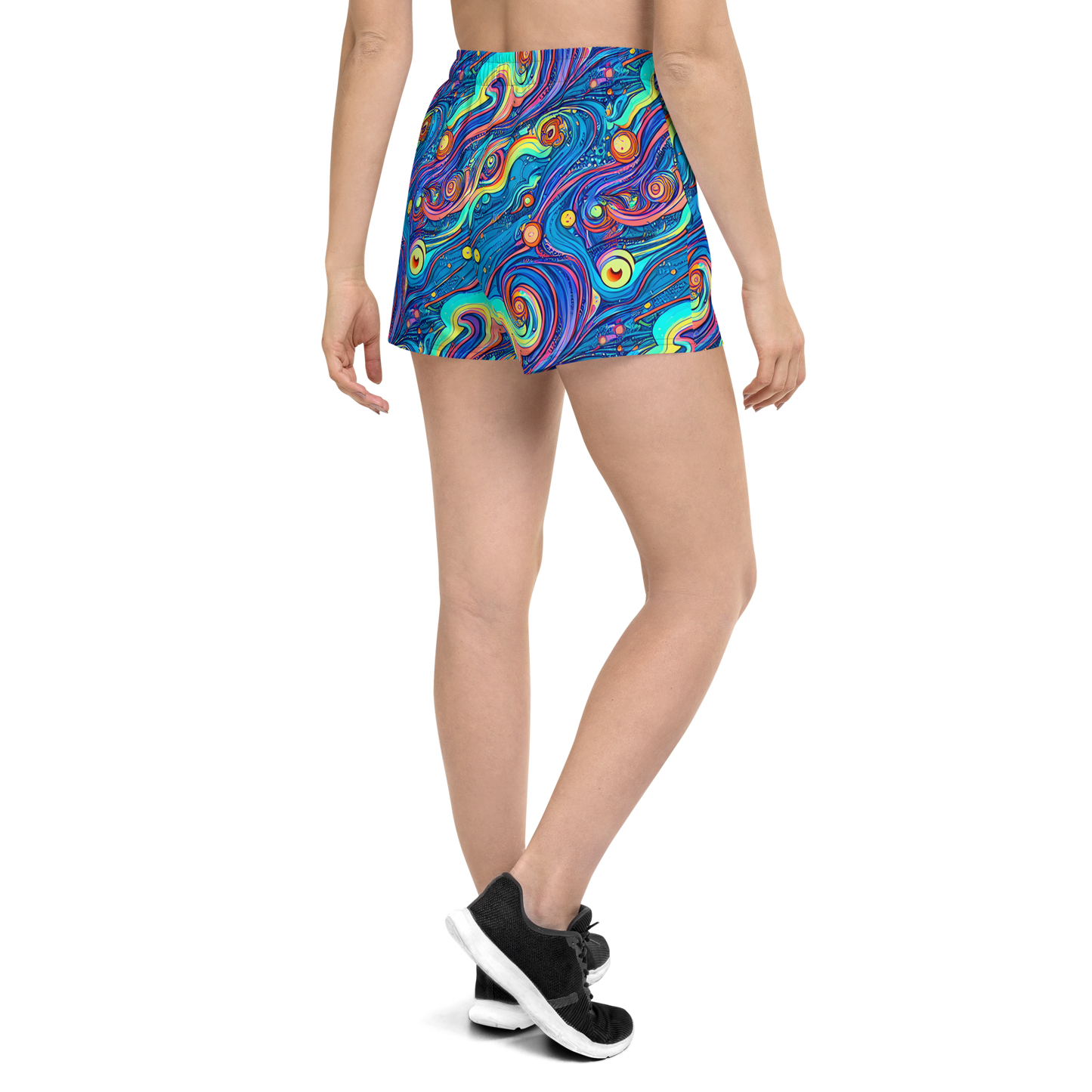 Women’s Athletic Shorts - Echoes of Vortex