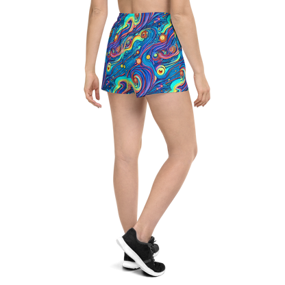 Women’s Athletic Shorts - Echoes of Vortex