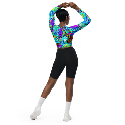 Long Sleeve Crop Top - Mystic Iridescence