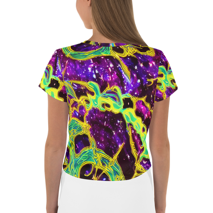 Women's Crop Tee - Galactic Web