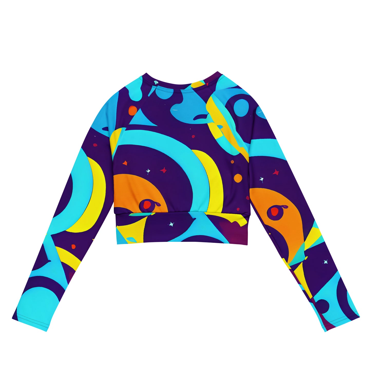 Long Sleeve Crop Top - Gerace Geometry