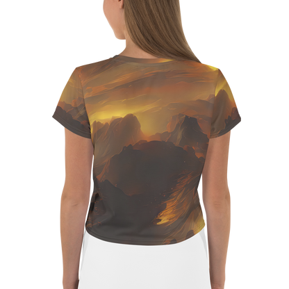 Women's Crop Tee - Sunset Shores