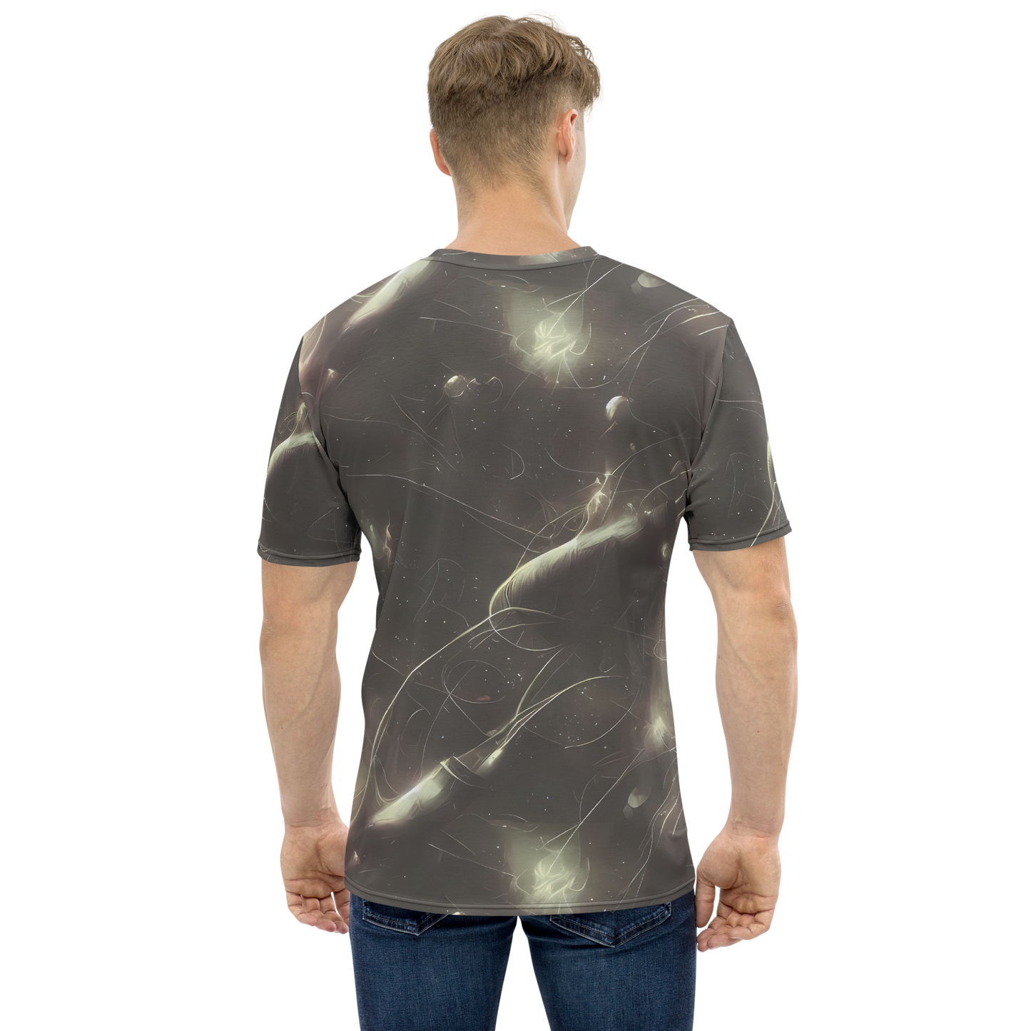 Men's Crew Neck T-Shirt - Nebula Veins