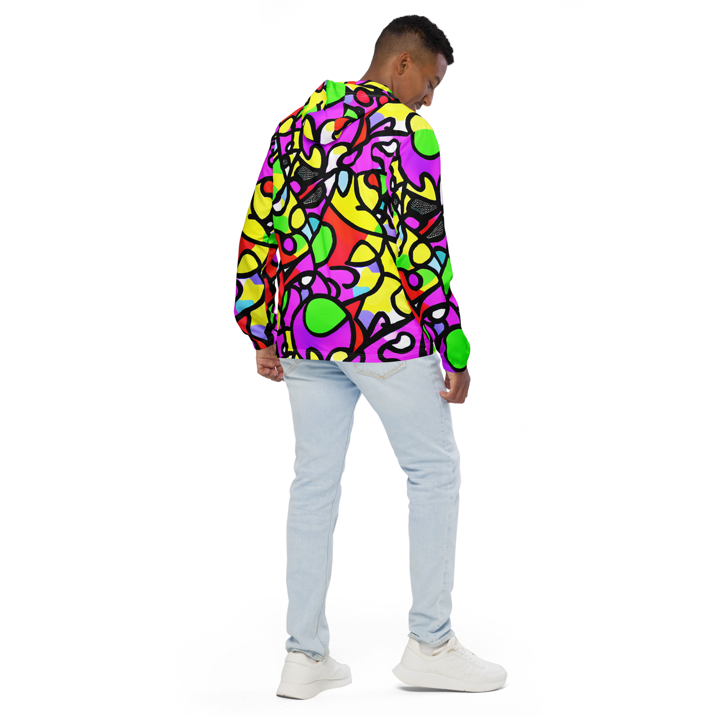 Men's Windbreaker - Vivid Serenade