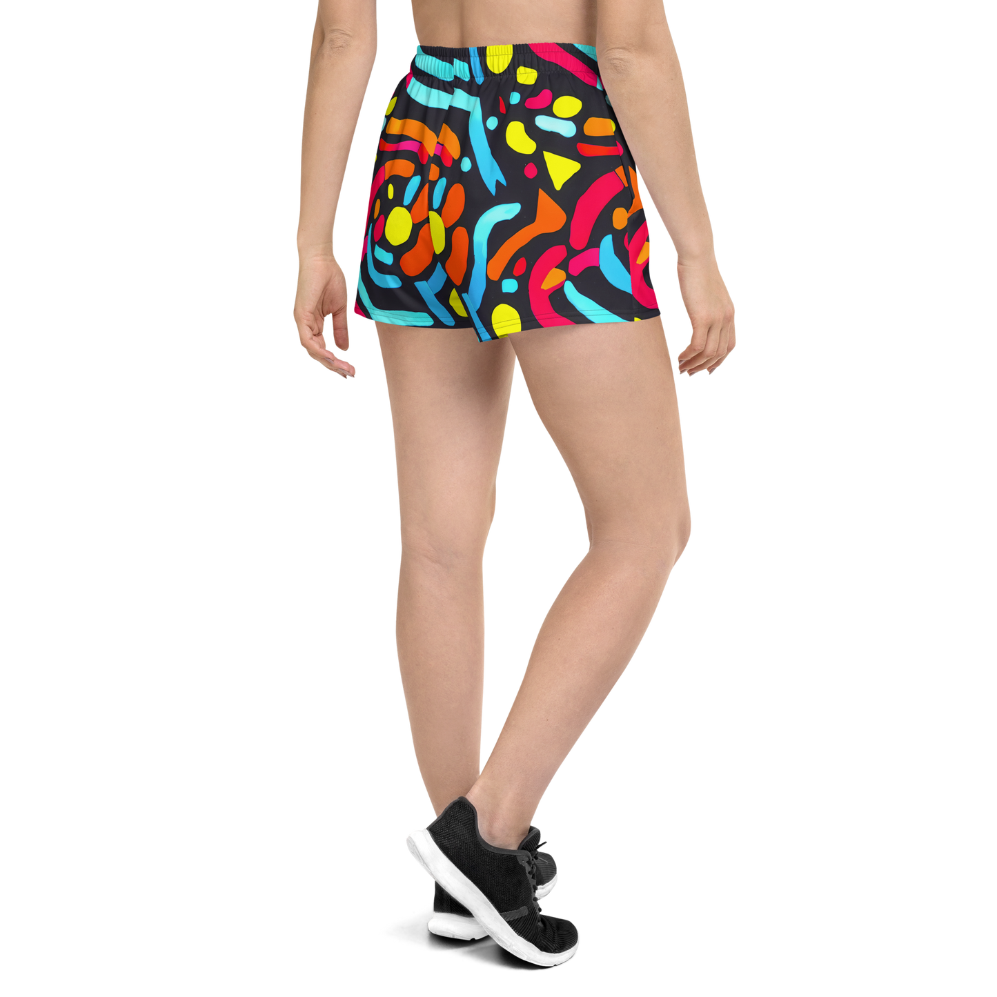 Women’s Athletic Shorts - Midnight Stream