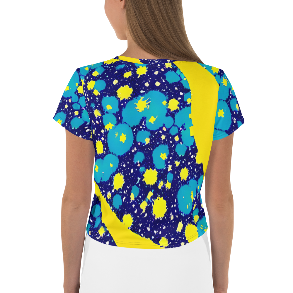 Women's Crop Tee - Starburst Splash