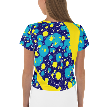 Women's Crop Tee - Starburst Splash