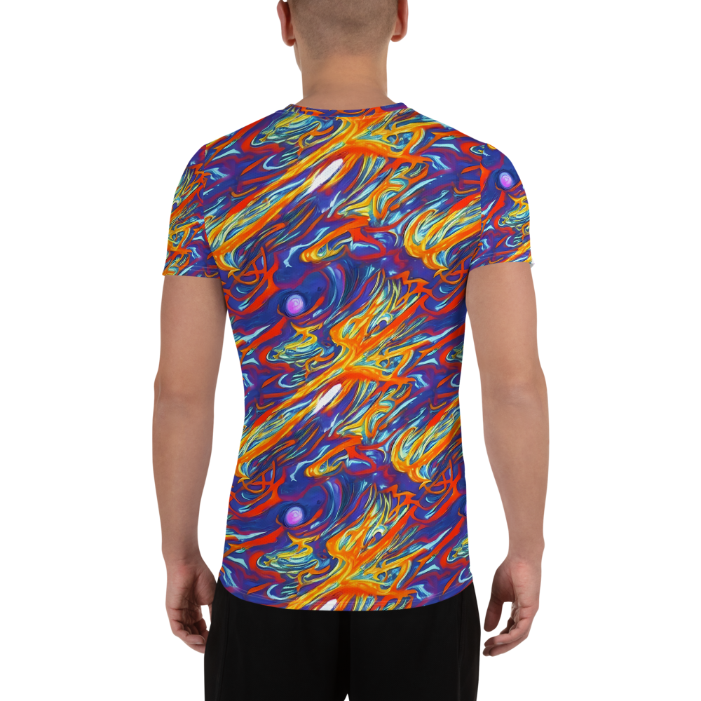 Men's Athletic T-Shirt - Galactic Ember