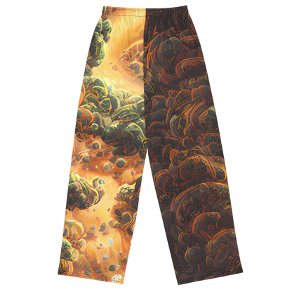 Wide-Leg Pants - Volcanic Cascade