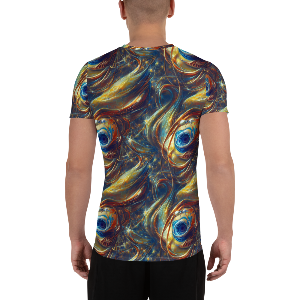 Men's Athletic T-Shirt - Celestial Vortex