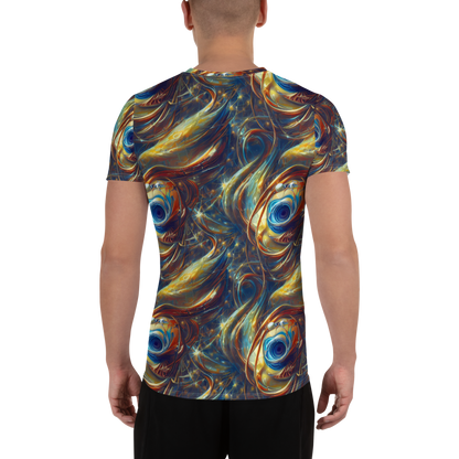 Men's Athletic T-Shirt - Celestial Vortex