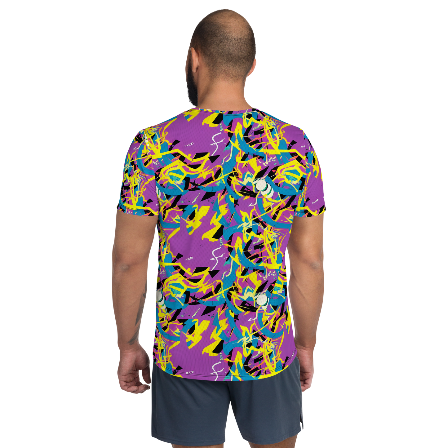 Men's Athletic T-Shirt - Galactic Sprawl