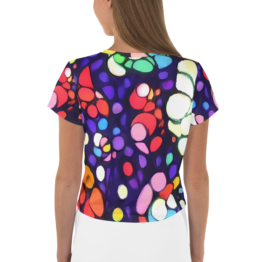 Women's Crop Tee - Bubble Fantasia